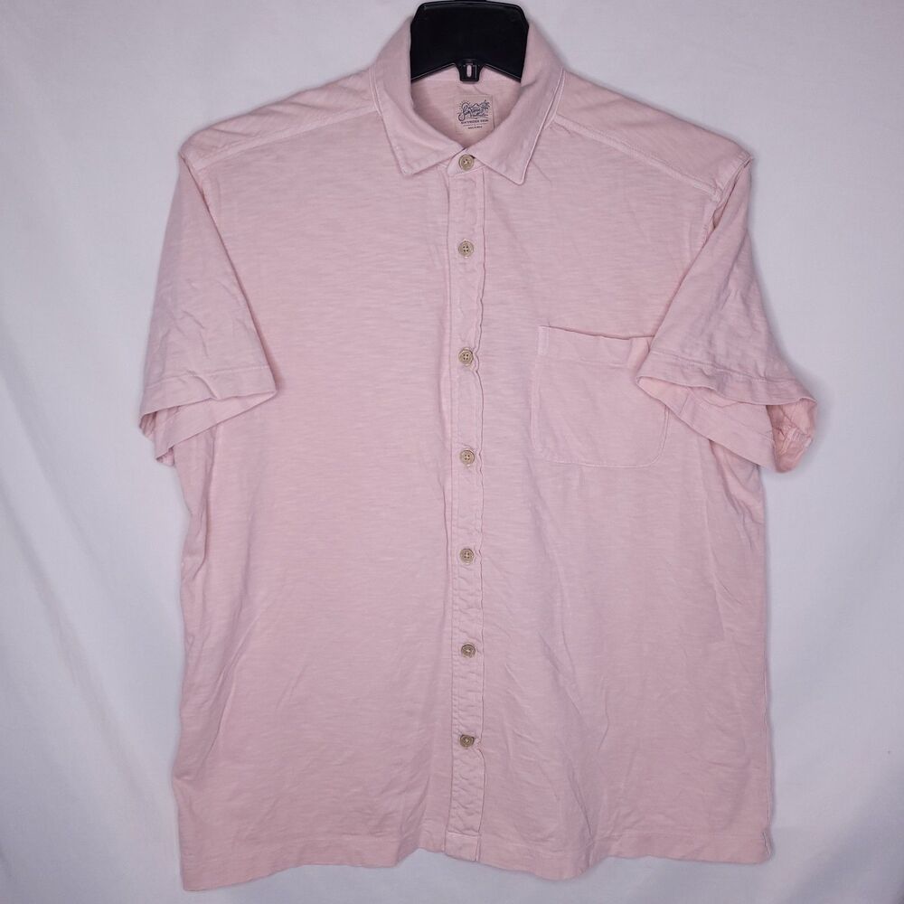 Southern Tide Polo Shirt Mens Large Light Pink Beachcast Solid Knit Sport